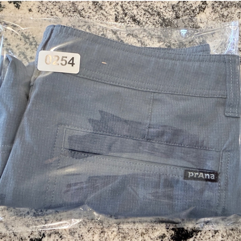 Prana Zion Shorts Mens 30 Blue Grey Stretch Hiking Climbing Outdoor 8 Inseam - Picture 8 of 8